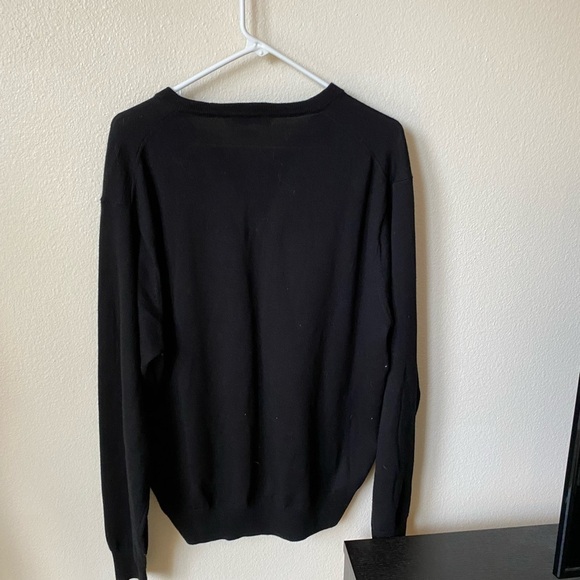Peter Millar Men’s Black Merino Wool Autumn Crest V-Neck Size L - Picture 3 of 7